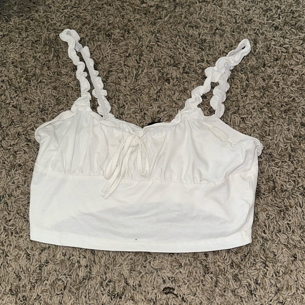 shein scrunched strap tank top
